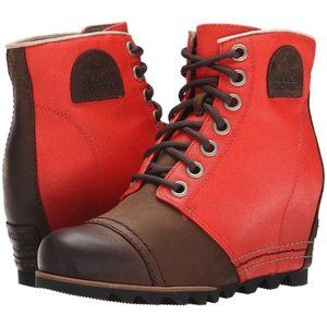 SOREL Women's 1964 Premium Wedge Boot in Red/Brown